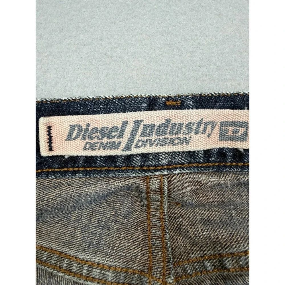 Vintage Y2k Diesel Industry Denim Jeans Mens Made in Italy Blue Pants Size 34x28